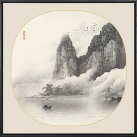 禅意山水装饰画