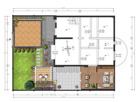 别墅花园平面图