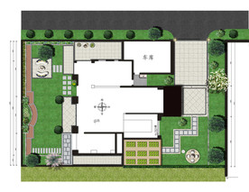 别墅花园平面图