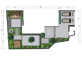 别墅花园彩平图