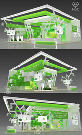 时尚 现代 科技 简约 展台