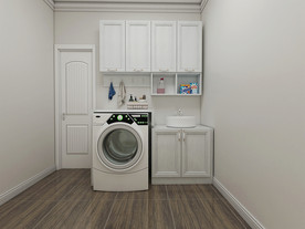 全铝阳台柜 整体家居 洗衣间