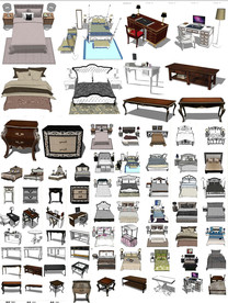 欧式家具模型