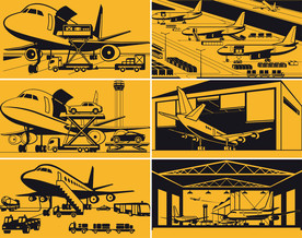 矢量航空物流系列