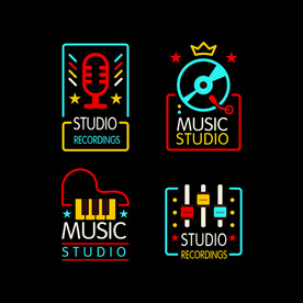 矢量简约音乐会图标