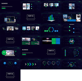炫酷时尚工作总结汇报PPT模板