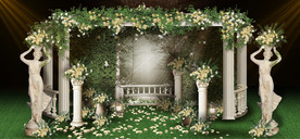 森系婚礼迎宾区