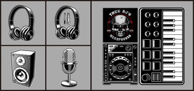 矢量欧美音乐发烧系列