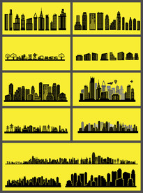 矢量城市建筑群