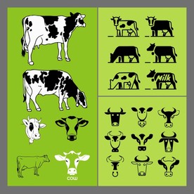 矢量奶牛系列