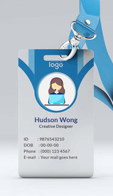 高档通用工作证员工证商务证设计