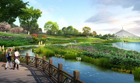 湿地公园景观设计效果图