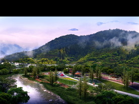 乡村公园景观设计效果图