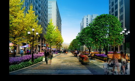 道路景观效果图