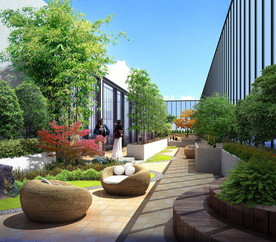 屋顶花园景观设计效果图