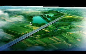 城市道路景观效果图