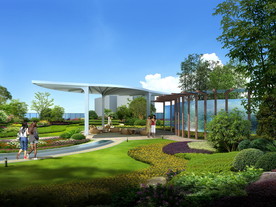 别墅庭院景观设计效果图