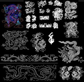 CAD龙凤图案大全