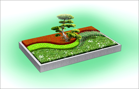 花坛绿化效果图