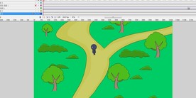 引导线在地图上走动的小人22秒