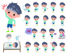 儿科卡通人物插画