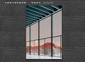 现代装饰画 简约背景