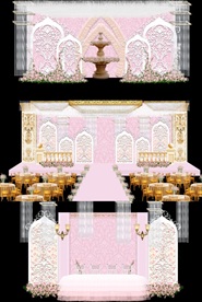 粉色婚礼效果图