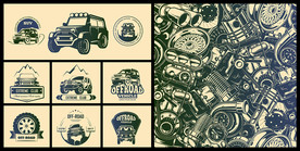 矢量汽车越野文化系列