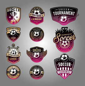 矢量足球运动图标