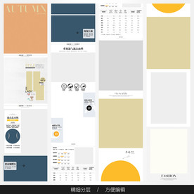 淘宝天猫女装空白通用模板图片