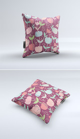 北欧ins风多肉植物素雅抱枕图