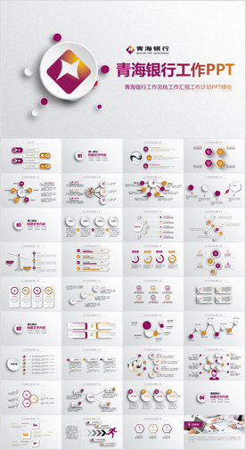 青海银行工作总结计划PPT