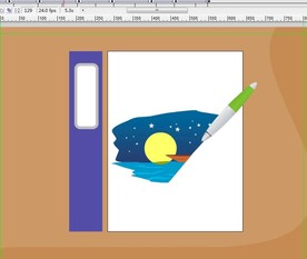 一支笔在纸张上画月亮小船10秒