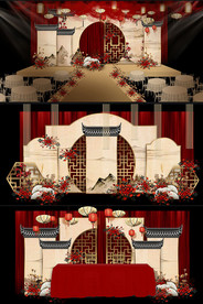 中式水墨婚礼效果图