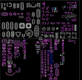 CAD平面图  家具 办公用品