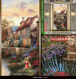 北欧田园小镇风景