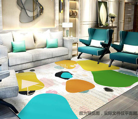 居家设计图案地毯地垫