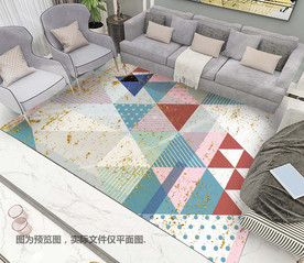 客厅沙发茶几地毯图案