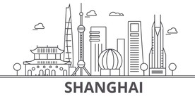 上海标志建筑矢量图