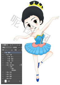 可爱跳舞小女孩