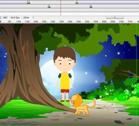 野外迷路小孩跟着猫咪42秒