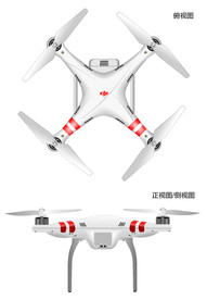 大疆DJI无人机平面三视图