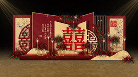 中式婚礼迎宾区