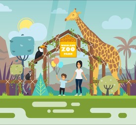 动物园插画插图