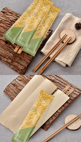 高端一次性筷子环保餐具四件套