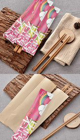 高端一次性筷子环保餐具四件套