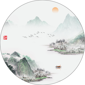 写意山水画 中式山水装饰画