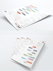 简约风PSD个人求职英文简历