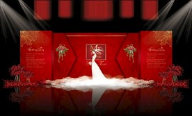 红色大理石婚礼