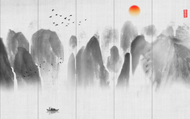 山水壁纸 大型山水画